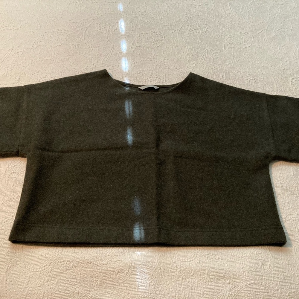 Elizabeth Suzann Arlo sweater in green/moss. New. M/L. Wool